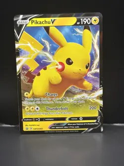 Pikachu V - Promo SWSH: Sword & Shield Promo Cards SWSH061 NM - Image 1