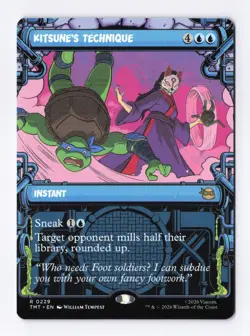 Kitsune's Technique (Showcase) 0229 (R) MTG Teenage Mutant Ninja Turtles (TMT) - Image 1