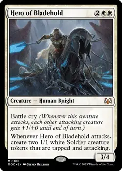 Hero of Bladehold 0188 - REGULAR - NM - March of the Machine MTG - Image 1