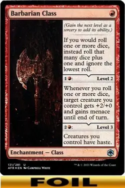 Barbarian Class ** FOIL ** (Class) - Forgotten Realms - CUC NM MTG - Image 1