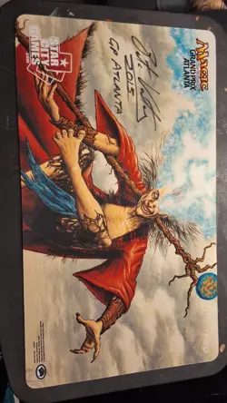 Grand Prix Atlanta Zur the Enchanter Playmat Signed by the artist Pete Venters - Image 1