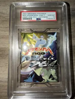 Pokemon Japanese Neo Destiny Booster Pack PSA 10 Gem Mint Darkness to Light Rare - Image 2