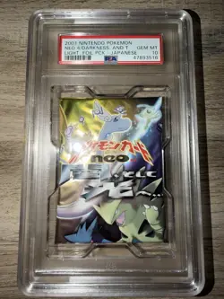 Pokemon Japanese Neo Destiny Booster Pack PSA 10 Gem Mint Darkness to Light Rare - Image 3