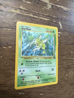 Pokemon TCG Scyther Jungle 10/64 Holo Unlimited Holo Rare - Image 2