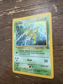Pokemon TCG Scyther Jungle 10/64 Holo Unlimited Holo Rare - Image 3