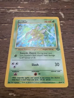 Pokemon TCG Scyther Jungle 10/64 Holo Unlimited Holo Rare - Image 5