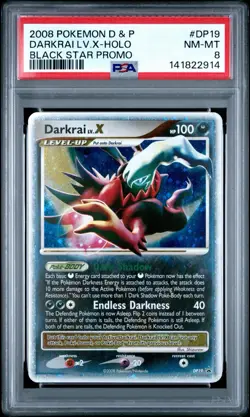 Pokemon Darkrai LV X DP19 PSA 8 Diamond and Pearl Promo NEW CERT - Image 1