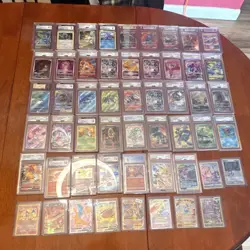 Pokemon Graded Japanese Holo Foil Card Lot Rayquaza Charizard Lugia Gengar - Image 1