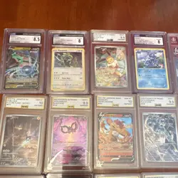 Pokemon Graded Japanese Holo Foil Card Lot Rayquaza Charizard Lugia Gengar - Image 2
