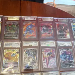 Pokemon Graded Japanese Holo Foil Card Lot Rayquaza Charizard Lugia Gengar - Image 3
