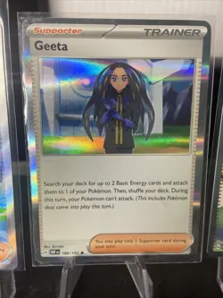 Set of 5 Pokemon Cards, 4 X Trainer & 1 X Energy, Full Art Ultra Rare Card NM - Image 3