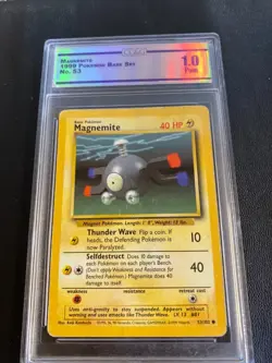 Magnemite 1999 Pokemon Base Set No. 53 CC&G 1 - Image 1