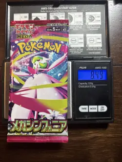 Heavy 8.49g Pokemon Sealed Mega Symphonia Japanese Booster Pack - Image 1