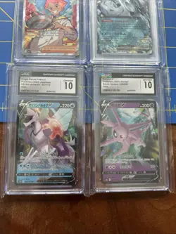 Pokemon 4 Graded Card Lot - CGC Gem Mint 10, Crispin 164, Espeon V 35/69, &more - Image 3