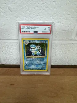 Pokemon Base Set Unlimited Blastoise 2/102 PSA 4 - Image 1