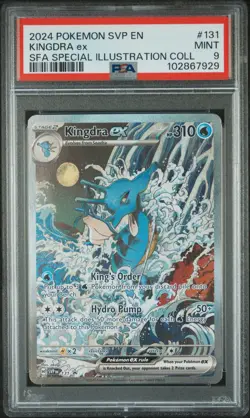 PSA 9 MINT Kingdra EX SFA Special Illustration Collection Promo Pokemon SVP 131 - Image 1