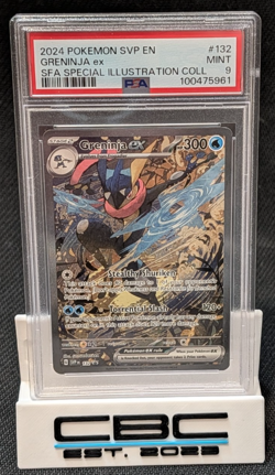 2024 Pokemon SVP EN Greninja ex 132 SFA Special Illustration PSA 9 Mint - Image 1