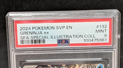 2024 Pokemon SVP EN Greninja ex 132 SFA Special Illustration PSA 9 Mint - Image 2