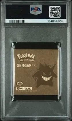 1999 POKEMON STICKERS SER 1 RARE GOLD STICKERS #R02 GENGAR PSA 8 - Image 2