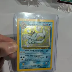 Pokemon TCG WoTC Vaporeon 12/64 Jungle Holo Vintage Rare Heavily Played/Damaged - Image 1