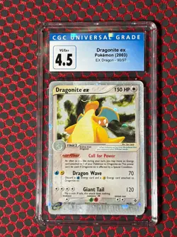 2003 Pokemon EX - Dragon Dragonite ex #90/97 Stage 2/Rare Holo CGC 4.5 - Image 1