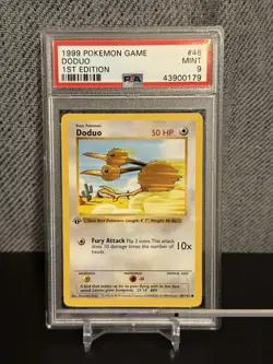 Pokemon PSA 9 Doduo 48/102 1st Edition Shadowless Base Set - Image 1