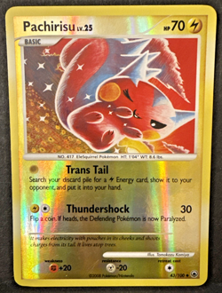 Pokemon - Pachirisu Reverse Holo Rare Shiny 2008 Majestic Dawn 43/100 - LP - Image 1