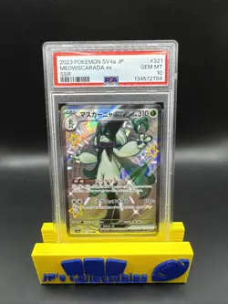 2023 Pokemon Japanese Shiny Treasure EX Meowscarada EX #321 SSR PSA 10 - Image 1