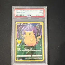 Pokemon Pikachu Full Art Celebrations 005/025 Holo Rare PSA 9 English - Image 1