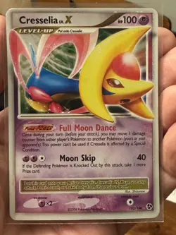 Lot of 4 holo Pokemon cards 2006-10 Ho-Oh Cresselia Houndoom Ampharos - Image 2