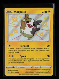 Morpeko SV044/SV122 Shiny Holo Rare Shining Fates: Shiny Vault Pokemon Card - Image 1