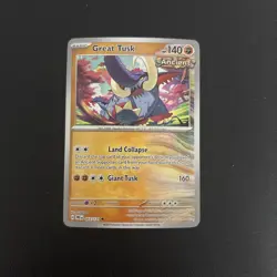 Great Tusk Master Ball- 055/131 - Pokemon Prismatic Evolutions NM/M Card - Image 1
