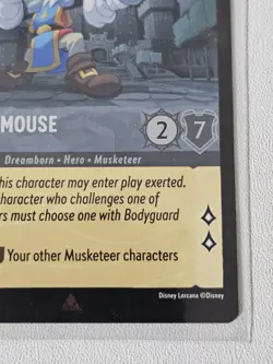 186/204 MICKEY MOUSE MUSKETEER THE FIRST CHAPTER FOIL RARE DISNEY LORCANA CARD - Image 5