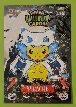2025 Pokemon Halloween Collectoons Card #118 Pikachu Poncho Charizard Peru Foil - Image 1