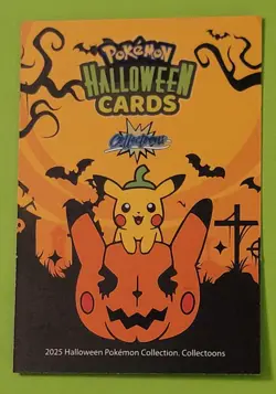 2025 Pokemon Halloween Collectoons Card #118 Pikachu Poncho Charizard Peru Foil - Image 2
