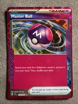 Master Ball 153/162 Ace Spec Rare Temporal Forces Pokemon Card - Image 1
