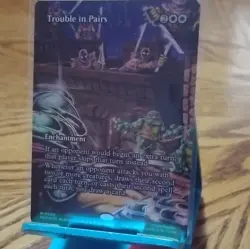 Trouble in Pairs – Borderless Foil #0003 – TMNT Universes Beyond – Near Mint MTG - Image 1