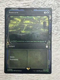Radstorm Universes Beyond Fallout Instant Rare Blue 329 2024 Regular MTG NM - Image 1