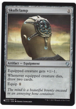 Magic The Gathering: Skullclamp Mystery Booster - Commander 2017 Rare M/NM MTG - Image 1