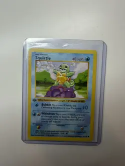 Squirtle - 63/102 - Common 1st Edition Base Set - Pokemon Card - NM - Image 1