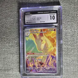 Pokemon Rapidash 189/182 CGC 10 Illustration Rare Holo Destined Rivals 2025 - Image 1