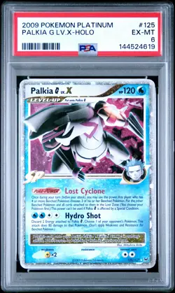 2009 POKEMON PLATINUM #125 PALKIA G LV.X-HOLO PSA 6 - Image 1