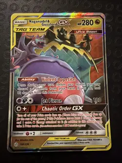 Pokemon TCG Naganadel Guzzlord GX Tag Team 158/236 Cosmic Eclipse English T01 - Image 1