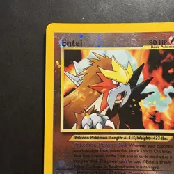 Pokemon Vintage Reverse Holo Promo #34 Entei WoTC Black Star - Image 2