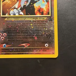 Pokemon Vintage Reverse Holo Promo #34 Entei WoTC Black Star - Image 4