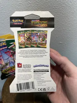 Evolving Skies Sleeved Pokemon Booster Pack Complete Full Art Set (4 Packs) - Image 3