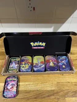 Pokemon TCG Kanto Power Mini Tins Bundle (Evolving Skies and Fusion Strike) - Image 1