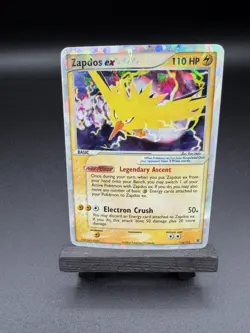 [NM] Pokemon Zapdos EX Fire Red & Leaf Green #116 Cracked Ice Holo Secret Rare - Image 1