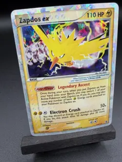 [NM] Pokemon Zapdos EX Fire Red & Leaf Green #116 Cracked Ice Holo Secret Rare - Image 4