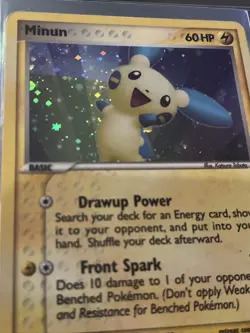 Pokemon TCG Minun EX Trainer Kit 2 6/12 Holo Common HP - Image 2